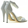 Sandale dama 1238 lac gri deschis