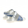Sandale copii mici 18c lac indigo+alb