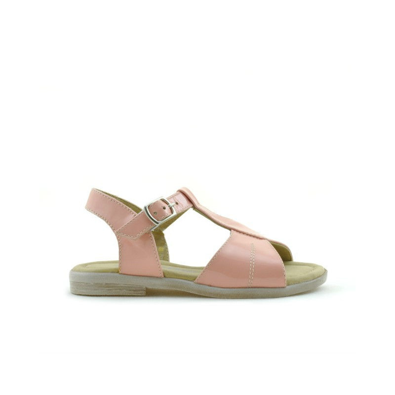 Sandale copii mici 40c lac roz