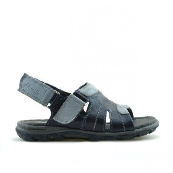 Sandale copii mici 41c indigo+gri Sandale copii mici 41c indigo+gri
