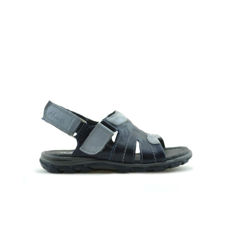 Sandale copii mici 41c indigo+gri