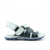Sandale copii mici 41c indigo+alb