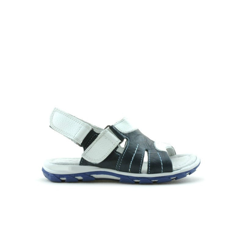 Sandale copii mici 41c indigo+alb