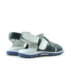 Sandale copii mici 41c indigo+alb