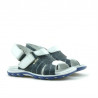 Sandale copii mici 41c indigo+alb