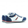 Pantofi copii 136 indigo velur+alb