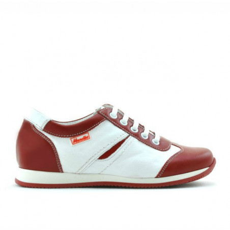 Pantofi copii 136 rosu+alb