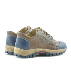 Pantofi copii 137 indigo+maro