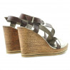 Sandale dama 5016 auriu combinat