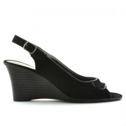 Sandale dama 596 negru velur