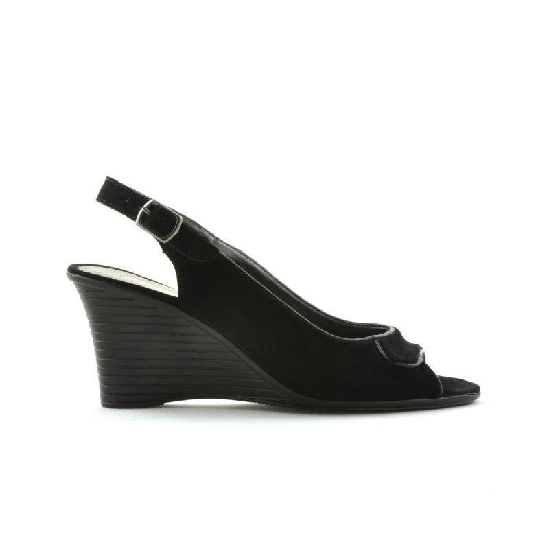 Sandale dama 596 negru velur