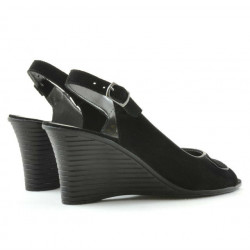Sandale dama 596 negru velur