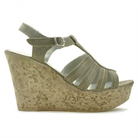 Sandale dama 598 nisip velur
