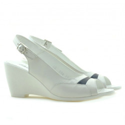 Sandale dama 599 alb+indigo