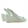 Sandale dama 599 alb+indigo