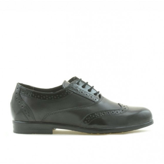Pantofi copii 150 lac negru combinat