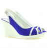 Sandale dama 5000 indigo velur+alb