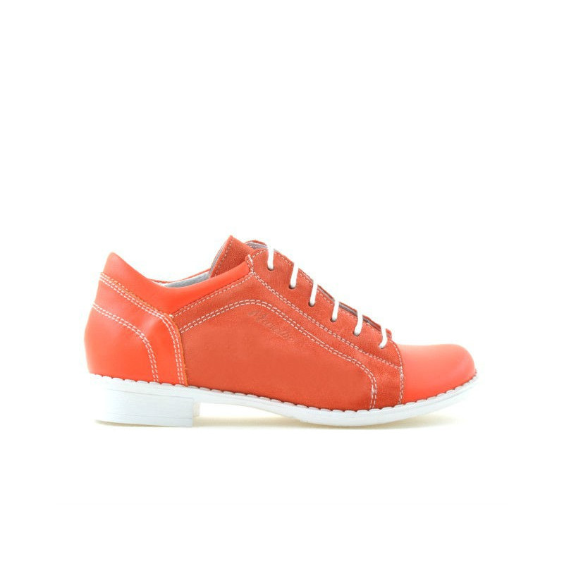 Pantofi copii 122 rosu corai combinat