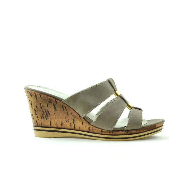 Sandale dama 5014 nisip satinat