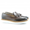 Pantofi casual dama 659 lac cafe combinat