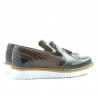 Pantofi casual dama 659 lac cafe combinat