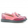 Pantofi casual dama 659 lac fucsia combinat