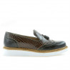 Pantofi casual dama 659 lac cafe combinat