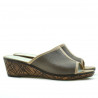 Sandale dama 5004m p capucino combinat perforat