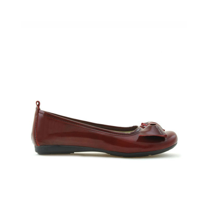 Gyerekcipő 141 lakkozott bordó