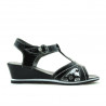 Sandale copii 533 lac negru combinat