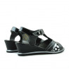 Sandale copii 533 lac negru combinat