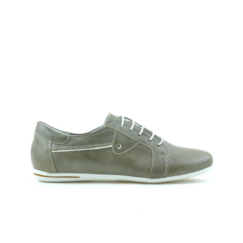 Pantofi sport / casual dama 646 nisip+alb