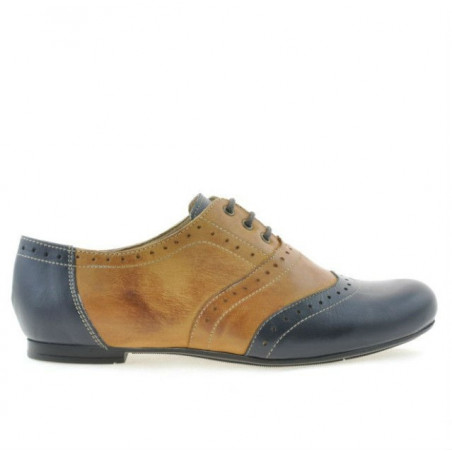 Pantofi casual dama 186 indigo+maro