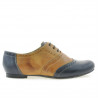 Pantofi casual dama 186 indigo+maro
