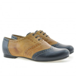 Pantofi casual dama 186 indigo+maro