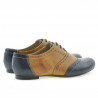 Pantofi casual dama 186 indigo+maro
