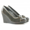 Pantofi casual dama 178 cafe combinat