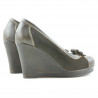 Pantofi casual dama 178 cafe combinat