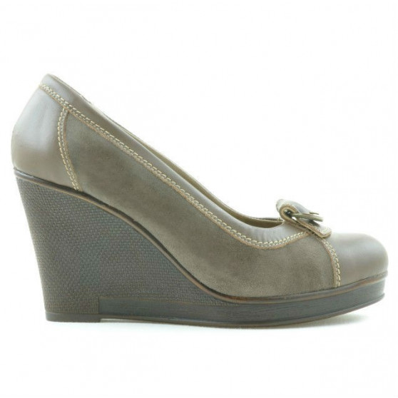 Pantofi casual dama 178 capucino combinat