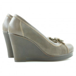 Pantofi casual dama 178 capucino combinat