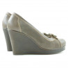 Pantofi casual dama 178 capucino combinat