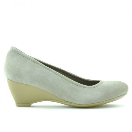 Pantofi casual dama 152-1 nisip velur
