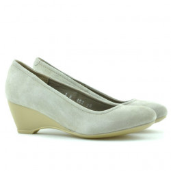Pantofi casual dama 152-1 nisip velur
