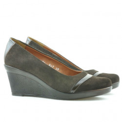 Pantofi casual dama 647 cafe velur