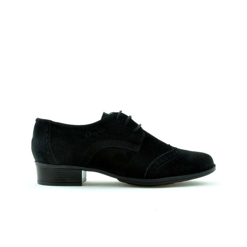 Pantofi casual dama 691 negru velur