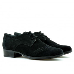 Pantofi casual dama 691 negru velur