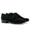 Pantofi casual dama 691 negru velur