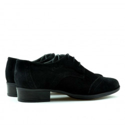 Pantofi casual dama 691 negru velur