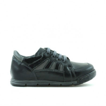Pantofi copii mici 04c negru+gri