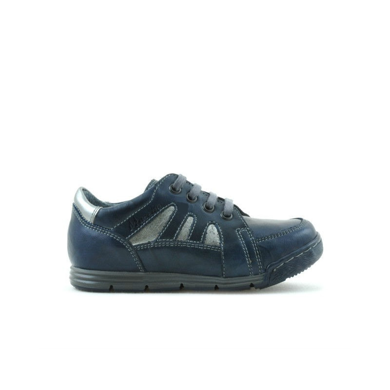 Pantofi copii mici 04c indigo+gri